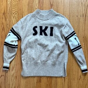 Tan and Black Knit Ski Sweater - Lou and Grey Size Small
